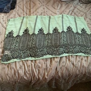 Green and Black Infinity Scarf